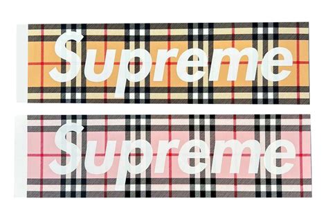 burberry sticker|supreme burberry sticker.